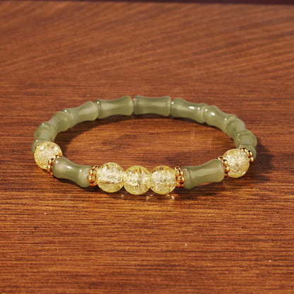 Xiyin Lucky Jade Bamboo Bracelet – Manifest Abundance and Wealth