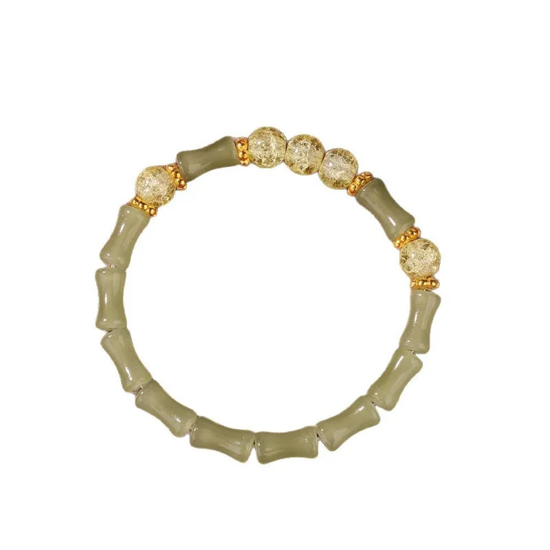 Xiyin Lucky Jade Bamboo Bracelet – Manifest Abundance and Wealth