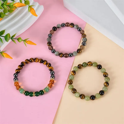 Black Magnetic Tiger Eye Bracelet – Natural Stone Healing Crystal Jewelry for Energy and Protection
