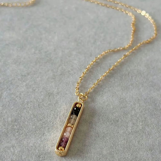 Empathy Protection Necklace for Women – Intuitive Energy Shield with Black Tourmaline, Labradorite, Rose Quartz & Amethyst