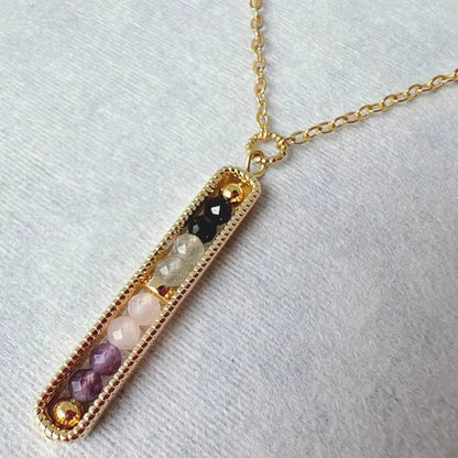 Empathy Protection Necklace for Women – Intuitive Energy Shield with Black Tourmaline, Labradorite, Rose Quartz & Amethyst