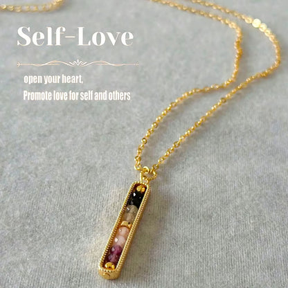 Empathy Protection Necklace for Women – Intuitive Energy Shield with Black Tourmaline, Labradorite, Rose Quartz & Amethyst