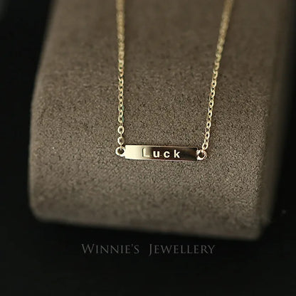 Delicate 14K Gold-Plated S925 Silver Bracelet – Mini Lucky Letter Charm for Women