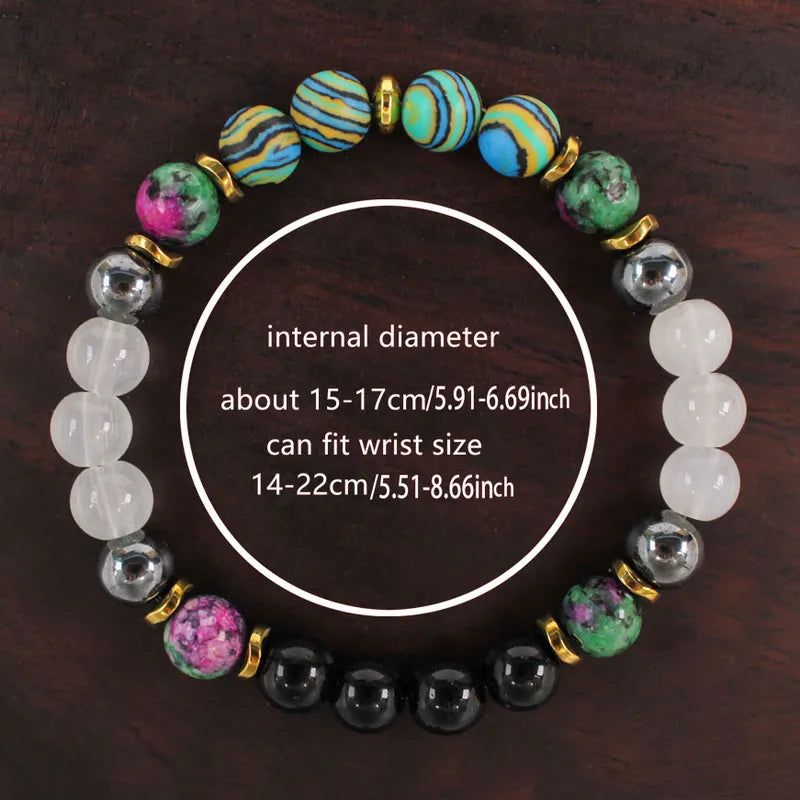 Natural Stone Malachite Bracelet – Cleansing, Protection & Positive Energy