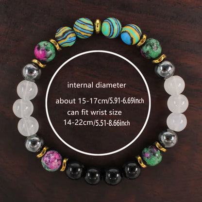 Natural Stone Malachite Bracelet – Cleansing, Protection & Positive Energy