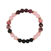 Calm Spirit Crystal Healing Bracelet – Hand-Beaded Natural Stones for Anxiety Relief & Positivity