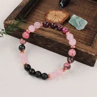 Calm Spirit Crystal Healing Bracelet – Hand-Beaded Natural Stones for Anxiety Relief & Positivity