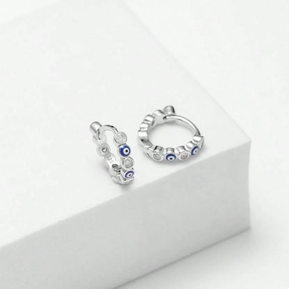 925 Sterling Silver Devil’s Eye Earrings – Personalized Daily Wear Protection Charm