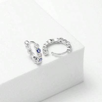 925 Sterling Silver Devil’s Eye Earrings – Personalized Daily Wear Protection Charm